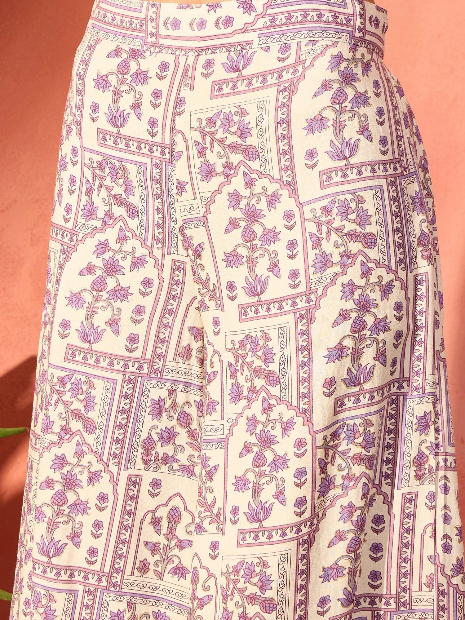 Floral Printed A-Line Kurta with Palazzo